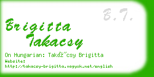 brigitta takacsy business card